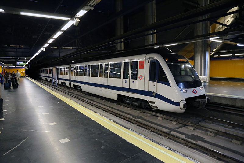 madrid airport to city center train