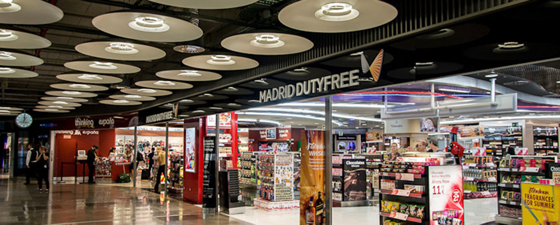 Shops at Madrid airport